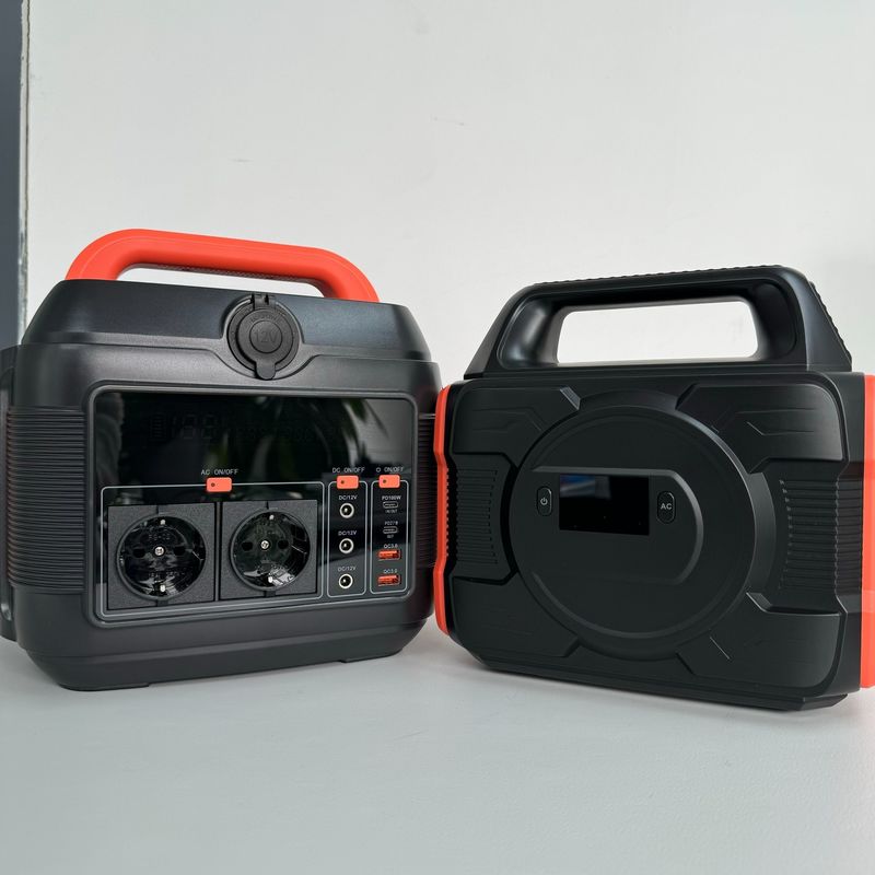 600W Home Sine Wave Energy Storage Power Portable Car Charging Station dengan Lampu LED Camping Mobile Generator