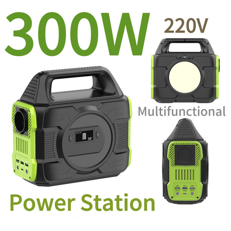 300W 220V Produk Magnetik Stasiun Daya Baterai Surya Produk Portable MPPT Daur Ulang