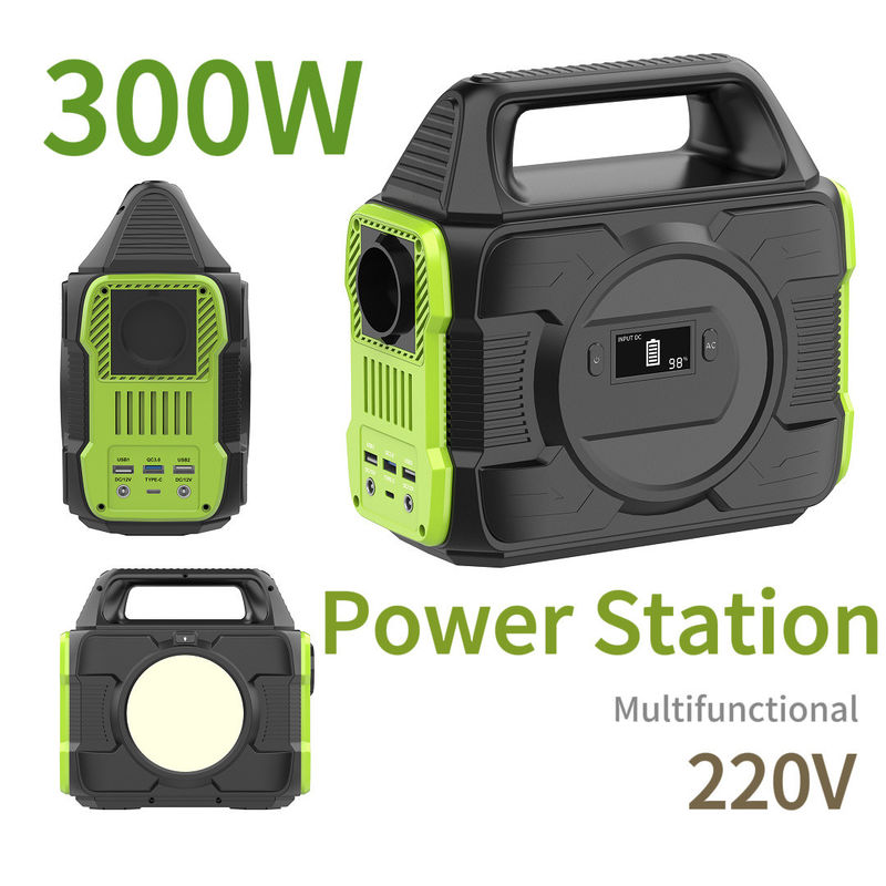 300W Energi Darurat Kamping Lithium Baterai Portable Power Station dengan Kami AC Socket