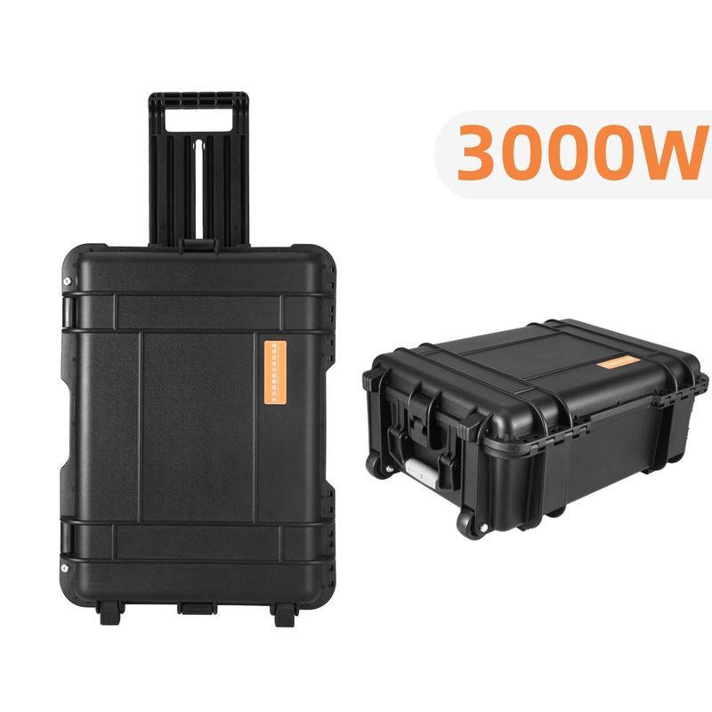 3000wh Portable Lithium Power Station Solar Generator untuk Bank Pengisian Kendaraan Listrik