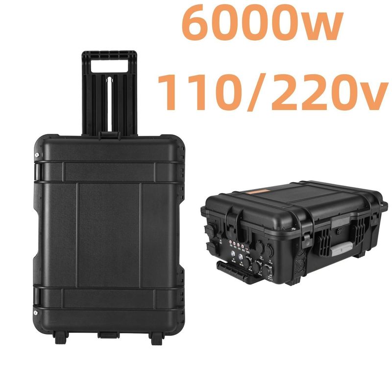 LiFePO4battery 6000W Portable Power Station Solar Generator untuk kegiatan luar ruangan
