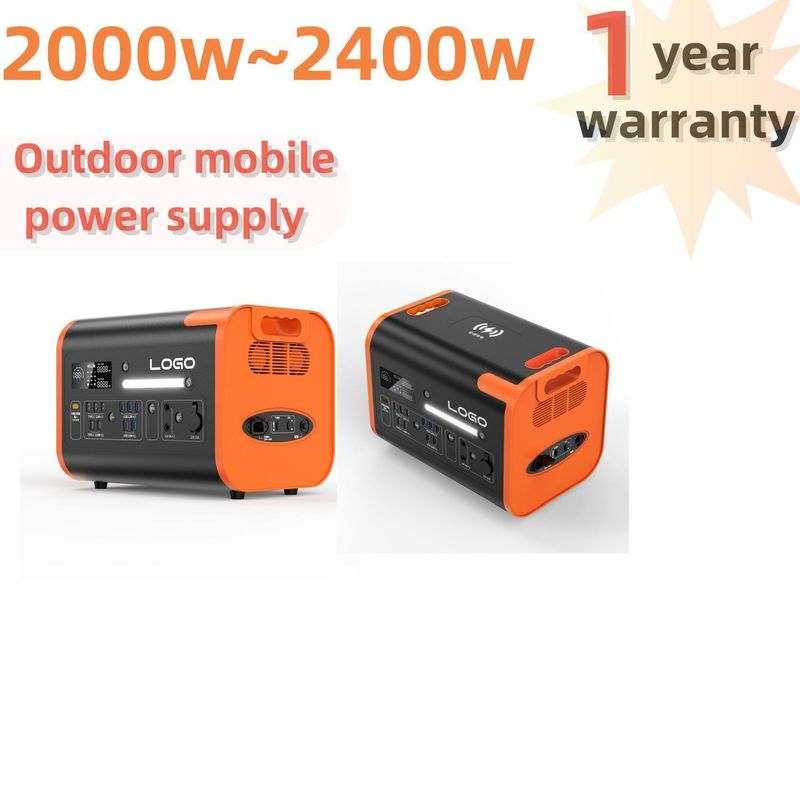 Hitam 2024 Produk 2000W/2200W/2400W Stasiun Listrik Portable Solar Generator untuk Rumah