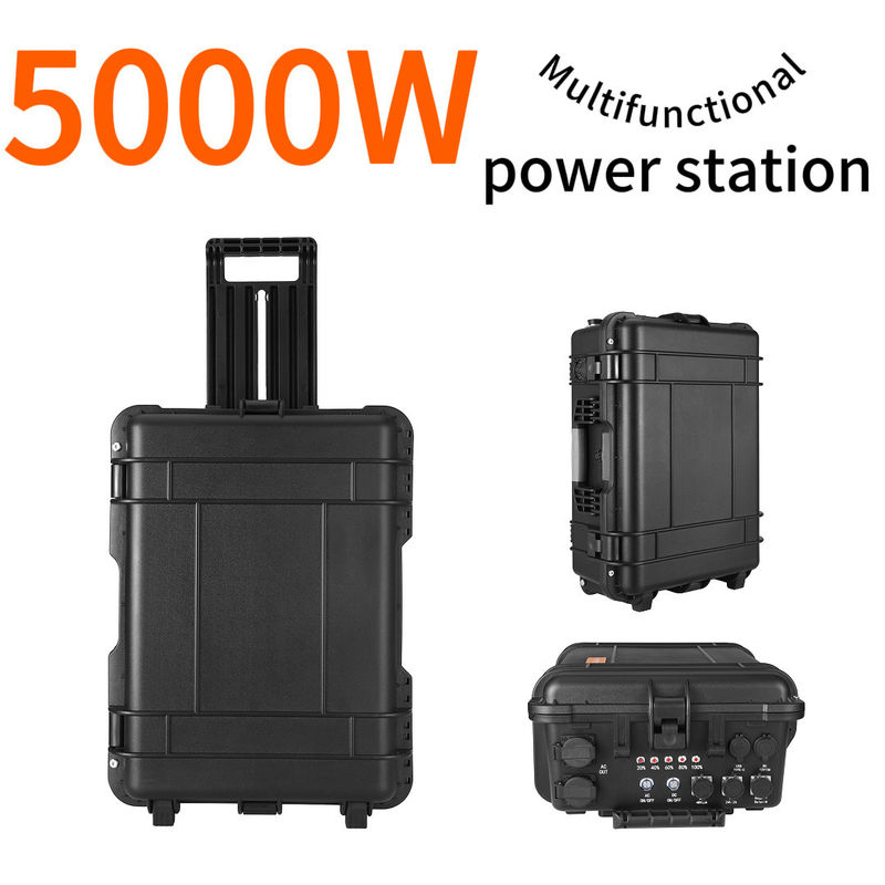 Stasiun Daya Portable Kapasitas Besar 5000W untuk Cadangan Darurat Rumah dan Mobil Camping