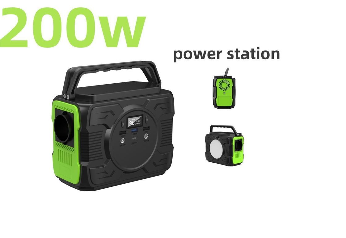 Pengecas Ponsel Hot Rechargeable 200W Portable Solar Generator dengan Warna yang Dapat Dikustomisasi