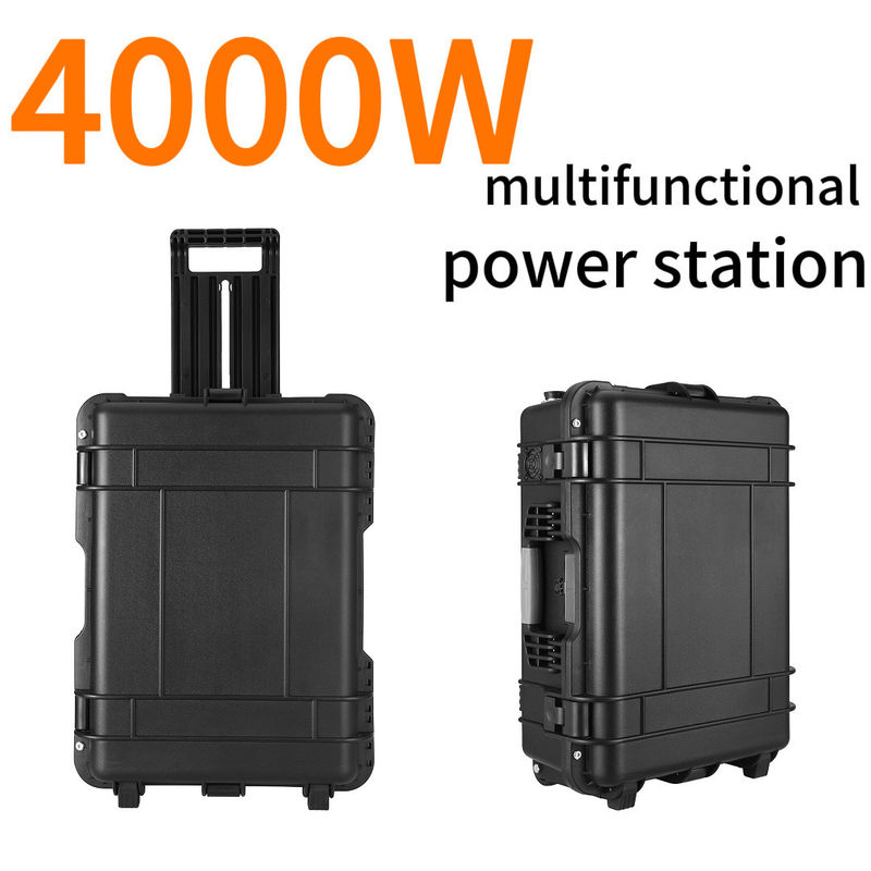 AC Pure Sine Wave Output Waveform 4000W Portable Power Station 220V dengan kustomisasi