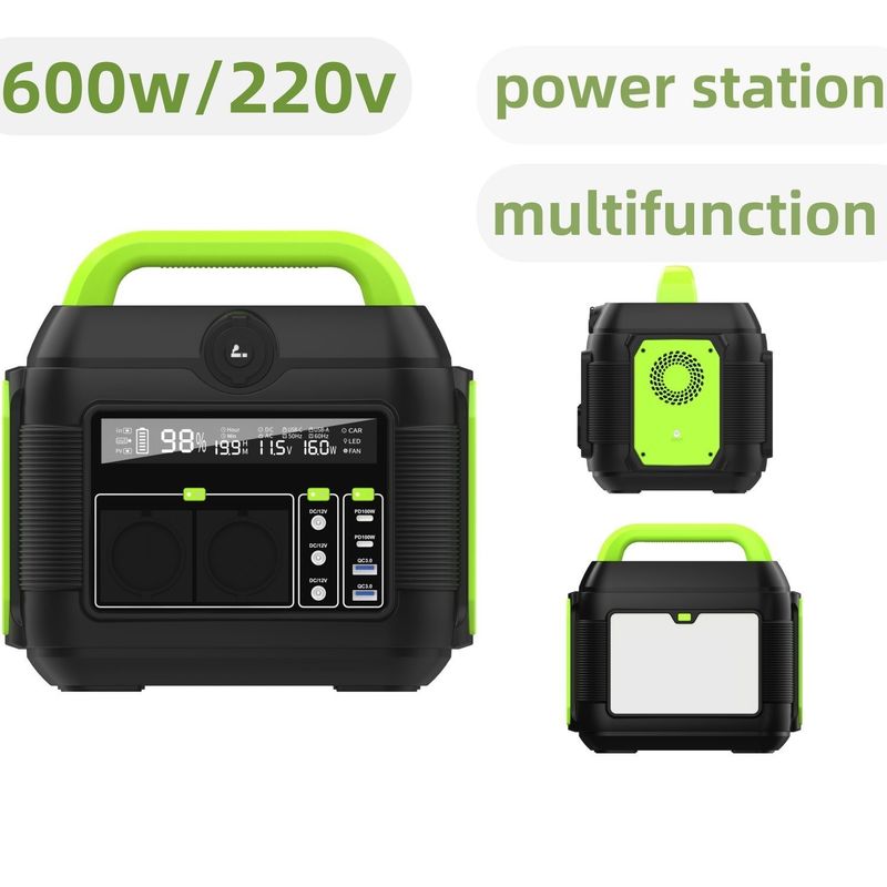 600W Portable Solar Generator untuk S6 Mobile Power Station dapat diisi ulang dan ringan