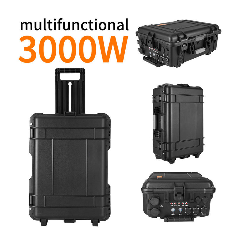 AC Output Current 15A Max LT-30 3000W Portable Power Supply untuk Baterai Sistem Surya