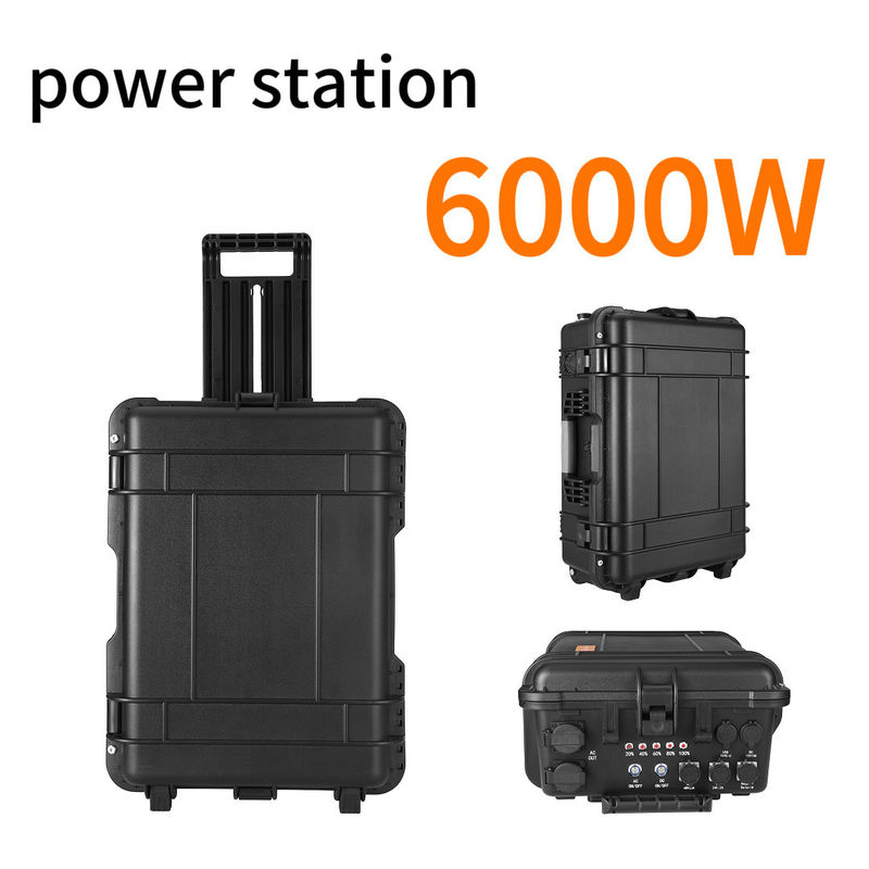 6000W Home Solar Energy System Sumber daya portabel dengan AC Output Current 15A Max