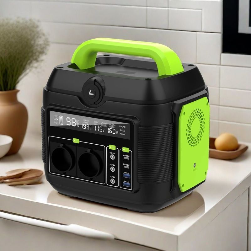 Pemasangan khusus Stasiun listrik portabel super cepat 600W untuk kebutuhan pasokan listrik darurat