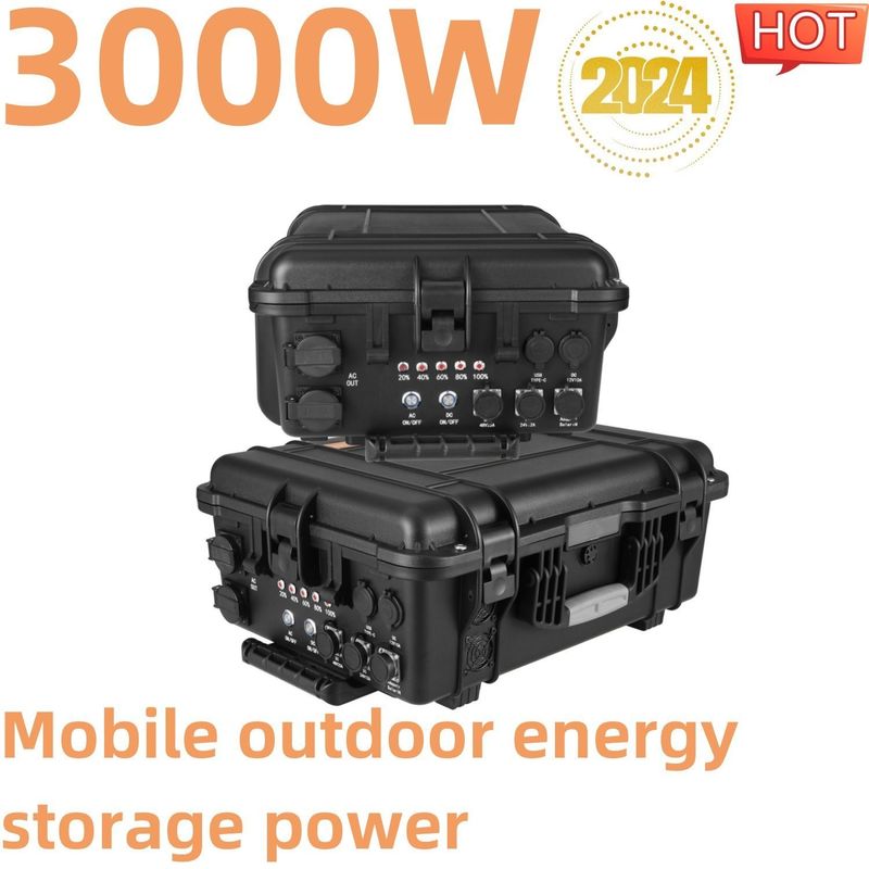 Baterai LiFePO4 3000W Generator Surya Portable untuk cadangan darurat dan kustomisasi
