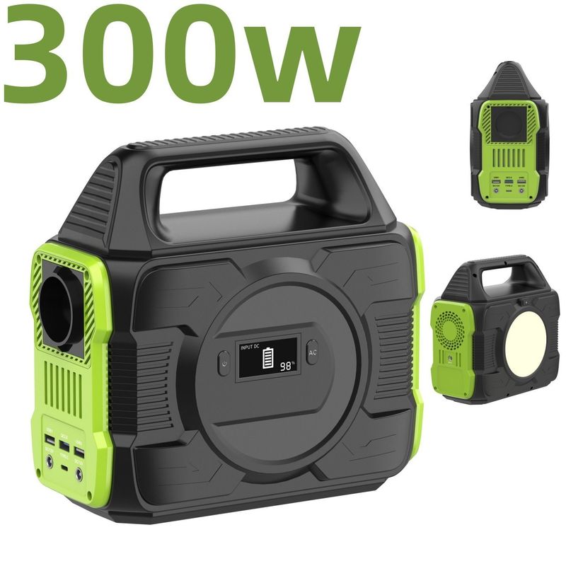 Un Generator Pembangkit Listrik Penyimpanan Energi Surya Portabel 200W/300W/600W Berkemah di Luar Ruangan