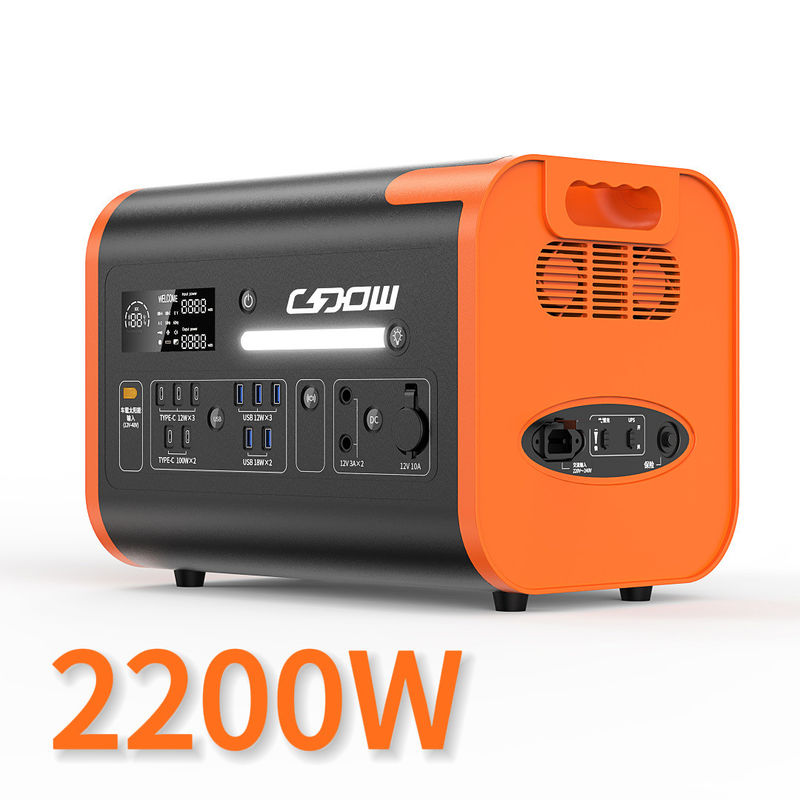 800W Max Mobil dan Daya Surya 2000W Kapasitas Tinggi Pengecasan Cepat Power Bank Station