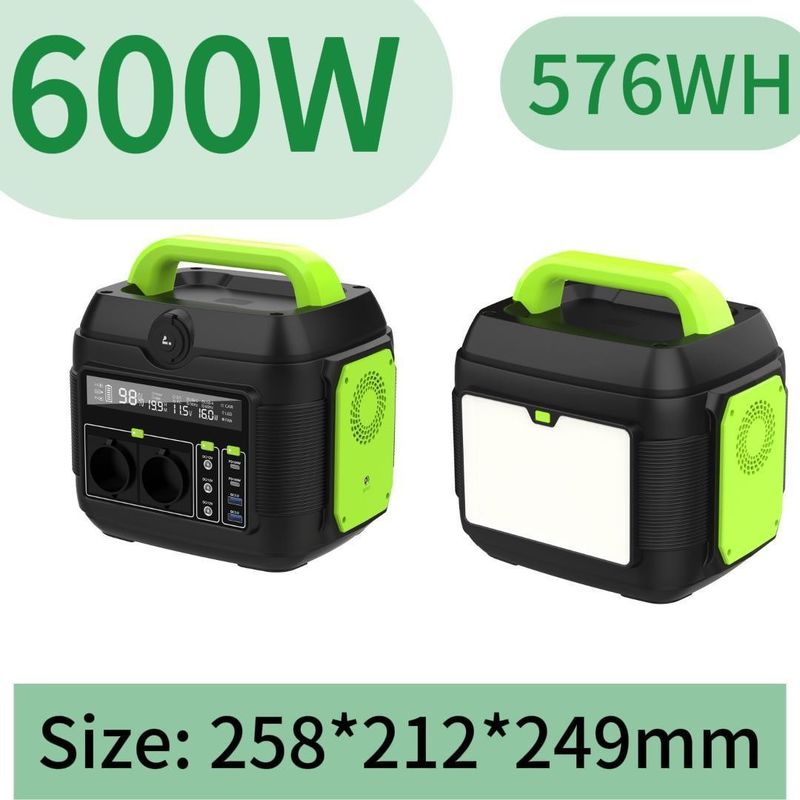 600W Portable Power Station Solar Generator dengan Lampu LED 11W dan Permintaan Disesuaikan