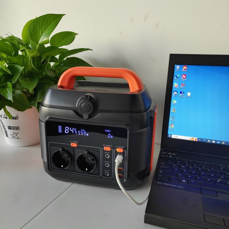 600W/576wh Stasiun Listrik Portabel Multifungsi Langsung dengan Output Tipe-C2 Pd27W