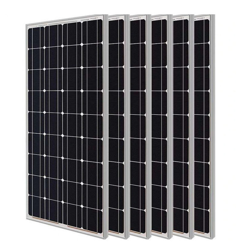 Panel atap surya tanpa perawatan selama 25 tahun 100W 280W modul fotovoltaik silikon monokristalin dengan bingkai aluminium