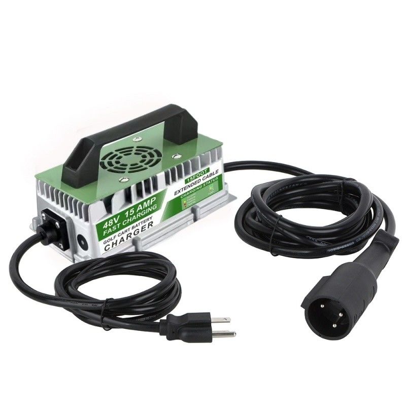 Waterproof IP67 800W LiFePO4 Charger Smart DC Fast Charger Untuk Forklift / Golf Carts