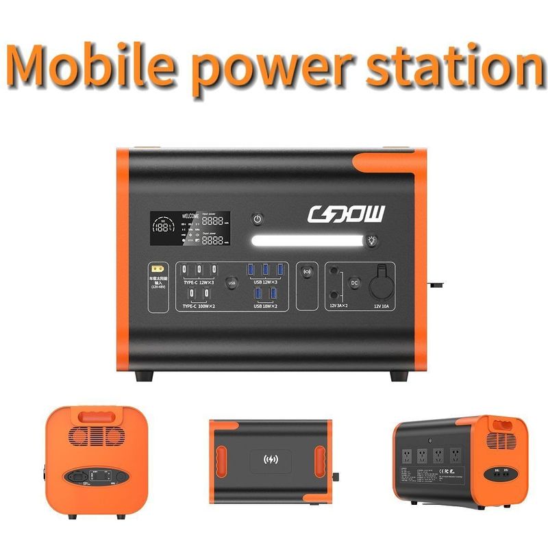 Output AC/DC Pembangkit Listrik Tenaga Surya Gelombang Sinus Murni dengan Pengisian PV dan Pengisian Tanpa Kabel