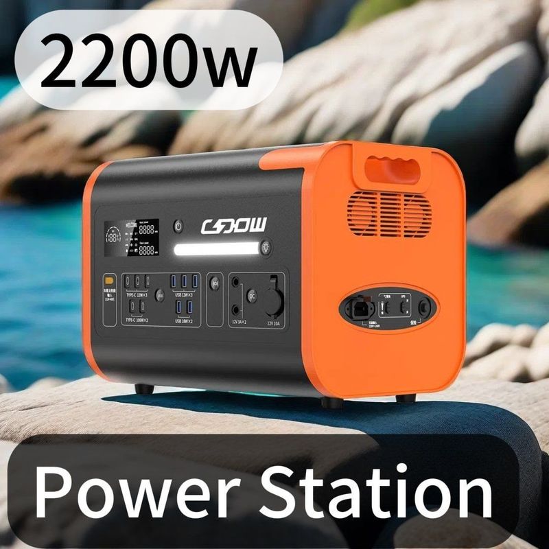 Wireless Charging Solar Portable Power 2200W Mobile Standby Board untuk Black Car Camping