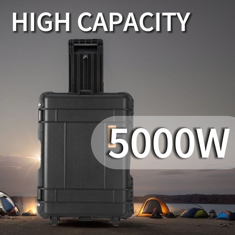 Panel Surya Kapasitas Tinggi Pengisian 5000W Pembangkit Listrik Portable untuk Kegiatan Luar Ruangan