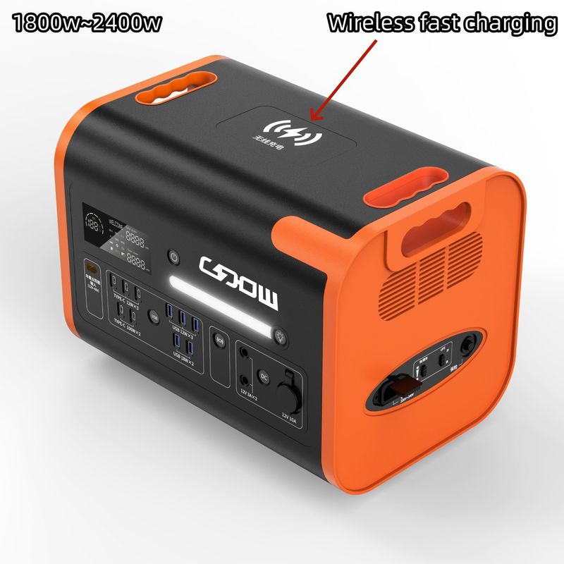 LiFePO4 220V 2048wh Pure Sine Wave Portable Mobile Power Station untuk Camping Luar Ruang