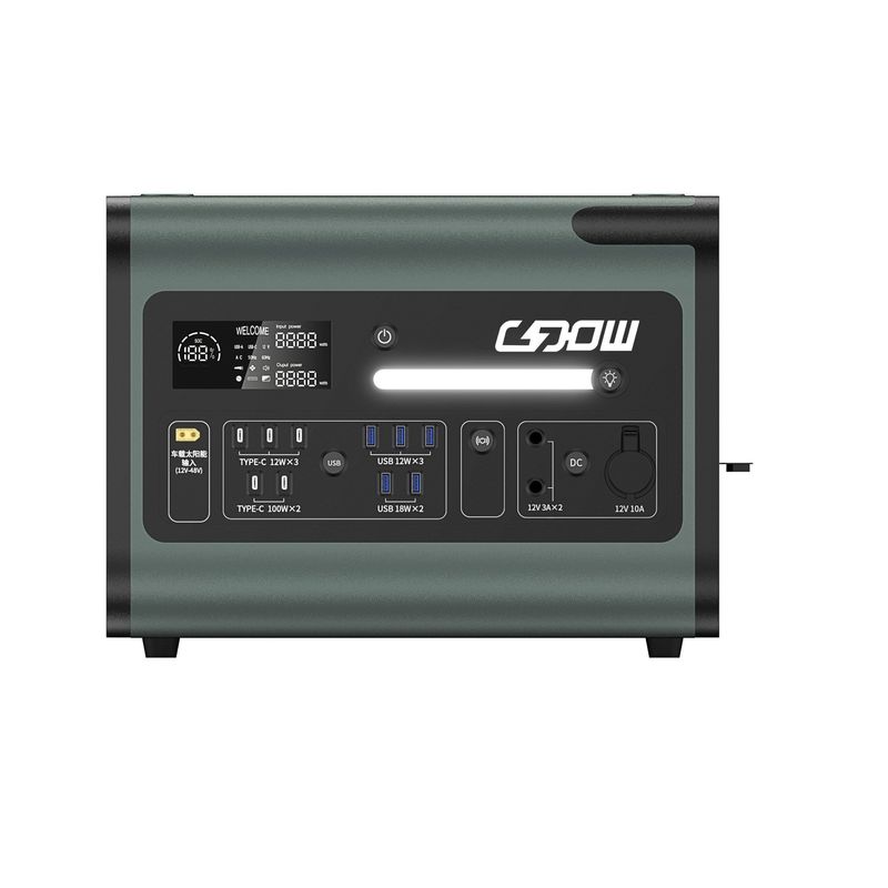 LiFePO4 Lithium Battery 2200W AC Solar Generator Pembangkit Listrik Portable untuk darurat