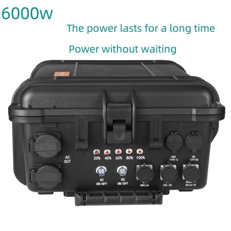AC Pure Sinus Wave Output Baterai Lithium Ternary Portable Solar Generator untuk outdoor