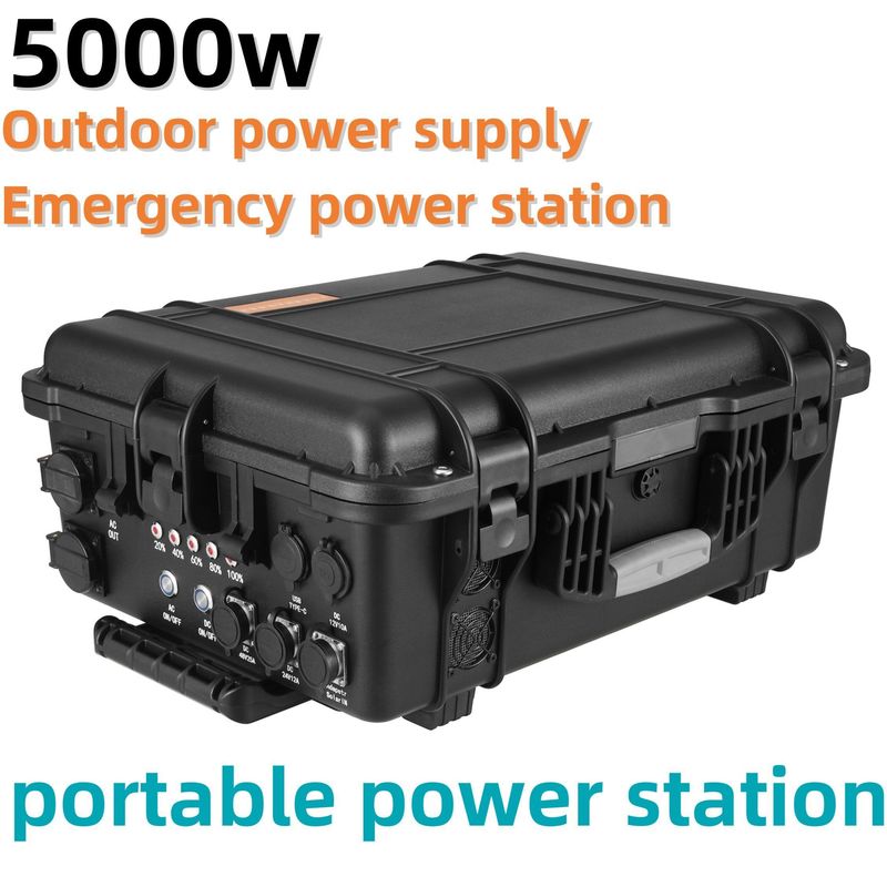 3000W/4000W/5000W Multifungsi Portable Lithium Battery Solar Generator untuk Outdoor
