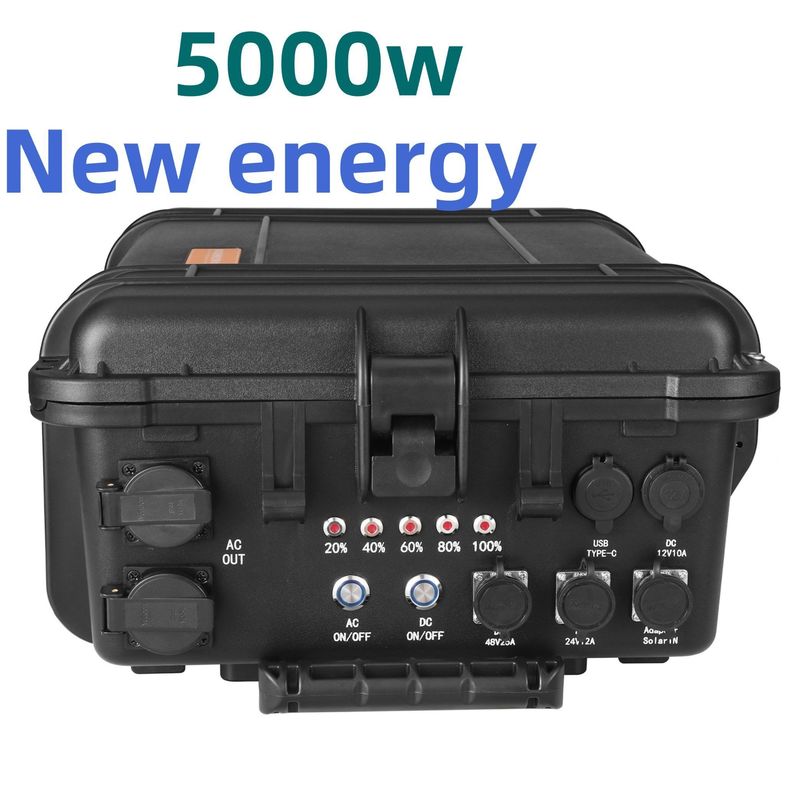 8000W Daya Puncak LiFePO4 Lithium Battery Portable Power Station untuk Camping Outdoor
