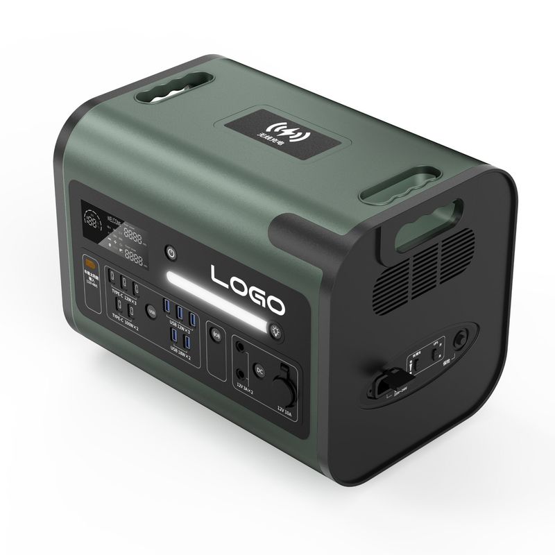 2200W Solar Generator Portable Power Station untuk AC/DC/PV Charging dan Kapasitas Besar