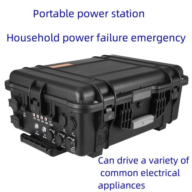 CE.Un38.3 Sertifikasi 3000W LiFePO4 Outdoor Portable Power Station dengan USB/Type-C 18W Max