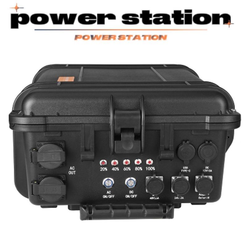 Pure Sinus Wave Inverter 6000W Solar Power Station untuk kebutuhan darurat dan luar ruangan