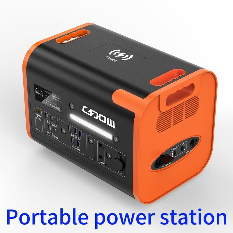 ABS PC Aluminium Alloy Shell Material Solar Power Station untuk Laptop Telepon Seluler AT22