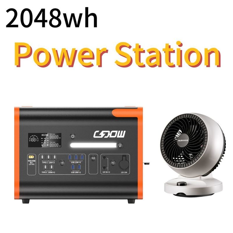 Tegangan Keluar AC 100V-120V/AC 220V-240V Inverter Gelombang Sinus Murni LiFePO4 Power Station