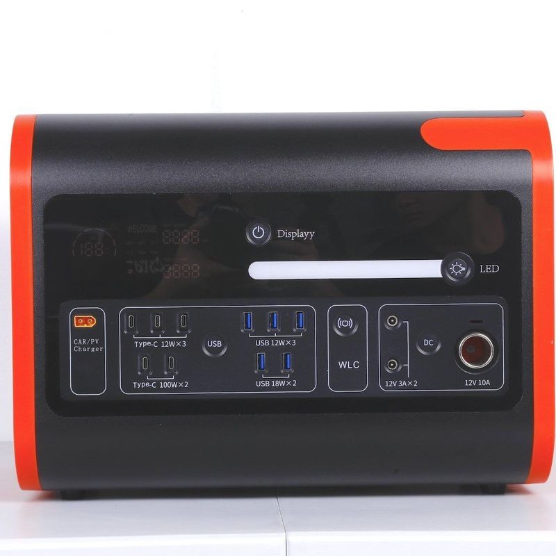 15W Wireless Charging Emergency Solar Power Station untuk Camping dan Perjalanan Luar Ruangan