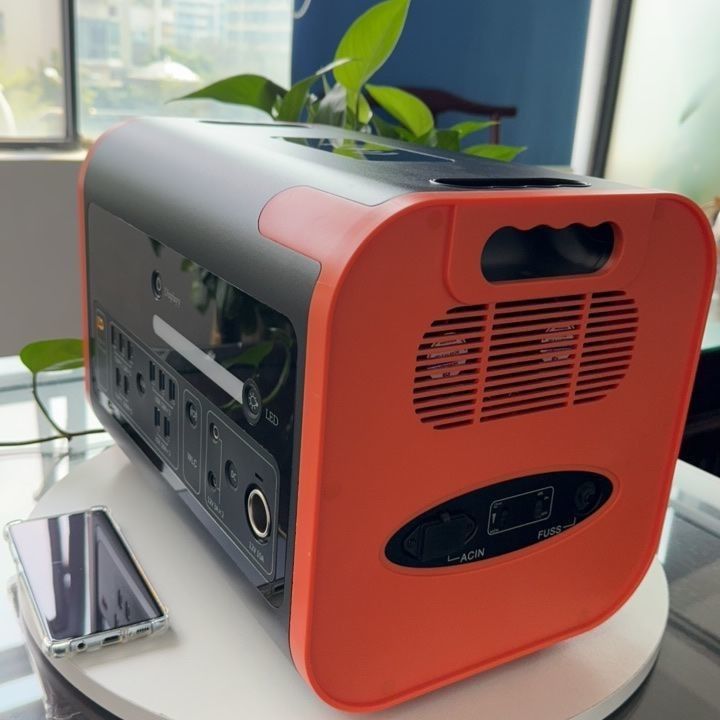 15W Wireless Charging LED Lighting Portable Mobile Power Station untuk Mobil dan Sistem Surya