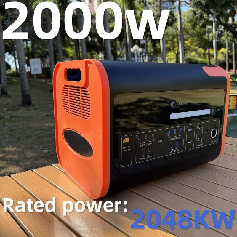 2000W Energy Storage/Portable Generator dengan Solar Car Charging Type AC DC USB Charging AT22