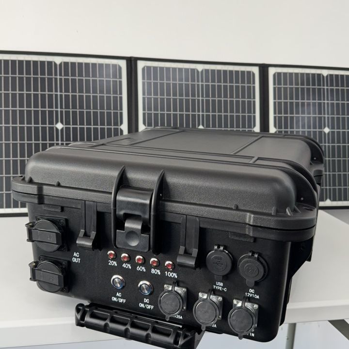 Waktu pengisian 6-7 jam LiFePO4 Generator Solar Camping Portable Pembangkit Listrik USB Mobile