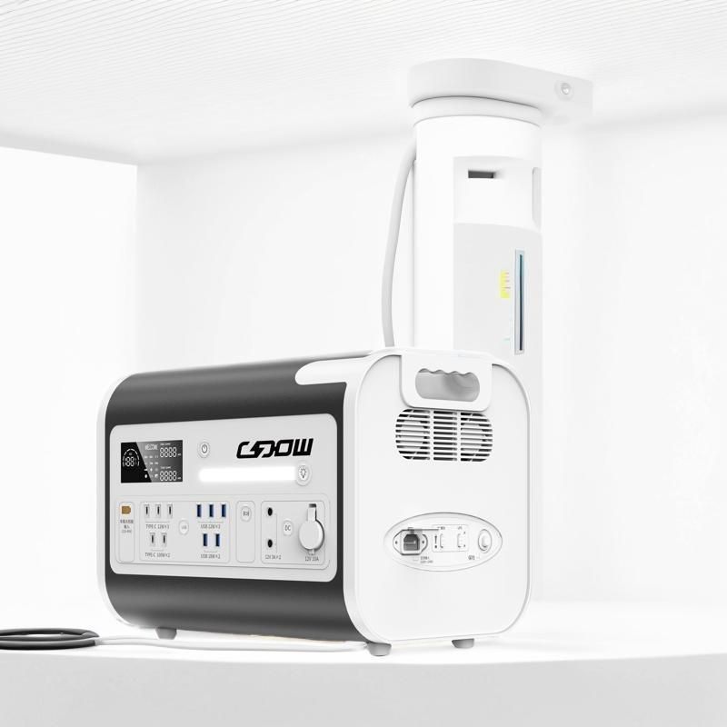 LiFePO4 Baterai Cell Type 220V Output Portable Power Station untuk piknik dan darurat