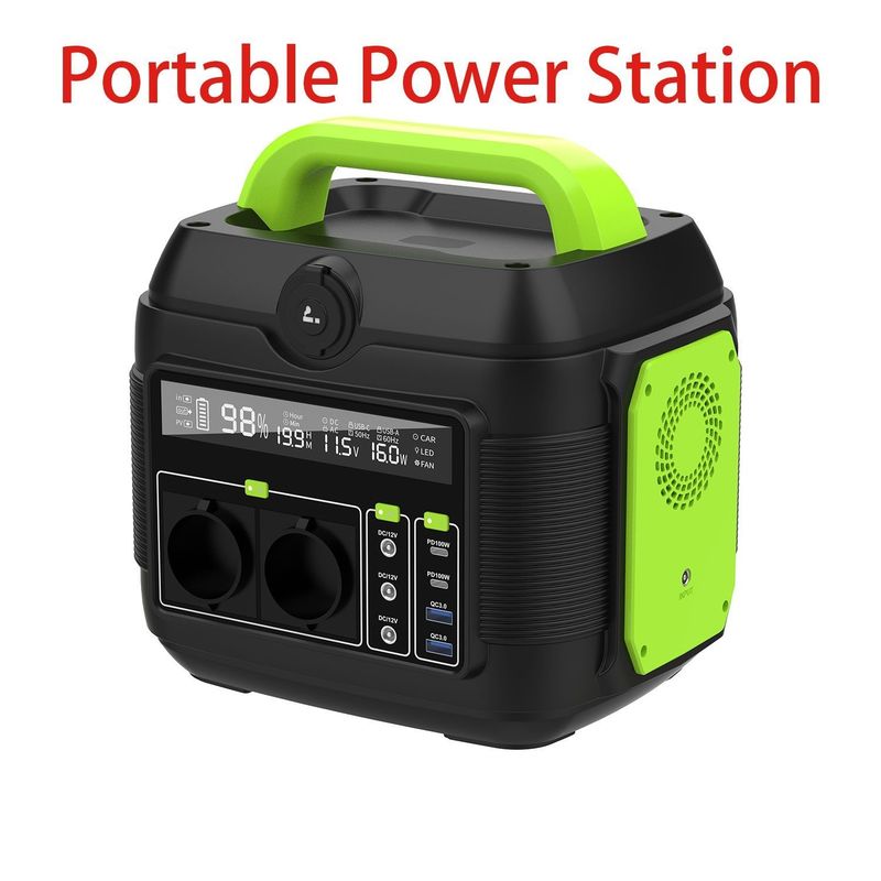 Stasiun Listrik Portable untuk Petualangan Luar 150W 200W 300W 600W Dikuasai oleh Panel Surya