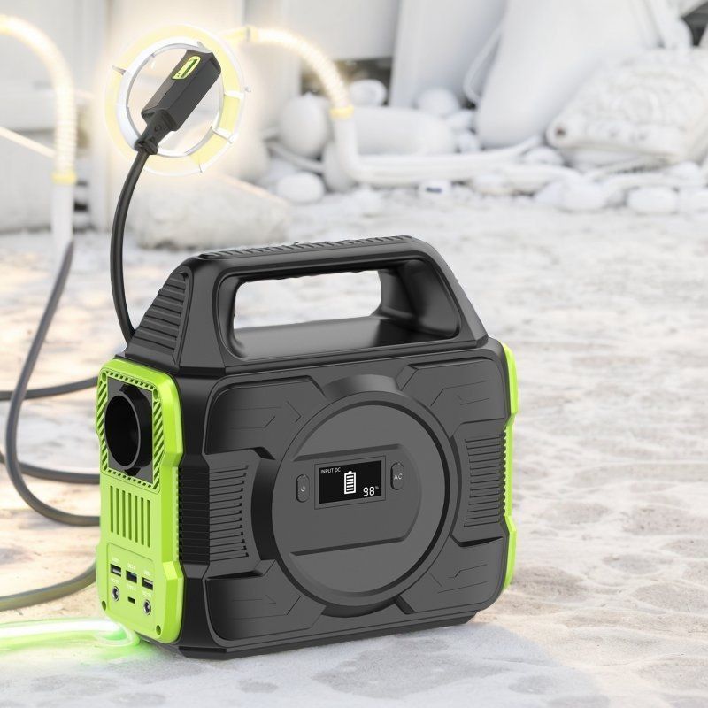 300W Outdoor Portable Solar Power Station AC dan DC Output untuk semua permintaan daya Anda