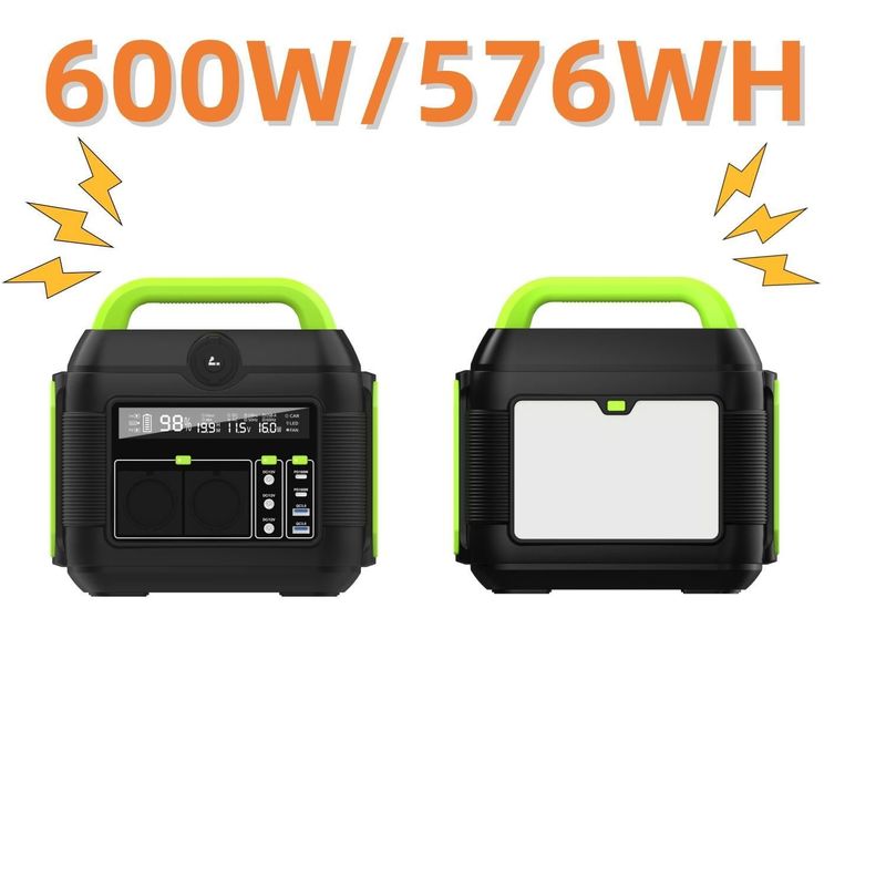 Stasiun daya pengisian cepat 600W/160000mAh yang dapat didaur ulang 110V Portable AC/DC/USB/Type-C Power Bank S6