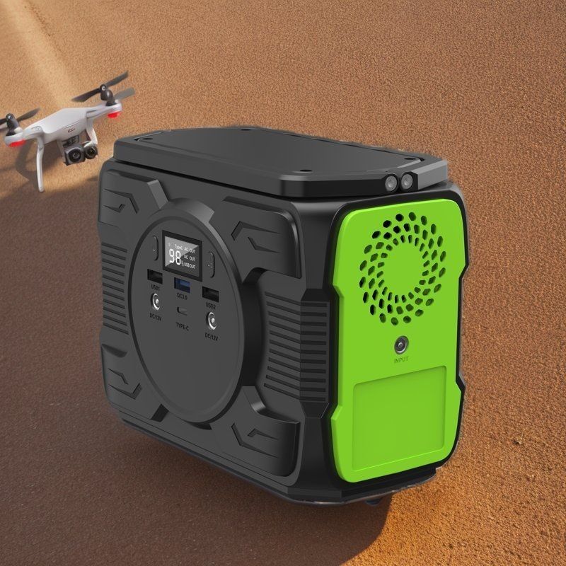 200W 48000mAh Mini Li Ion Pure Sinus Wave Berat Ringan Pasokan Listrik Ponsel
