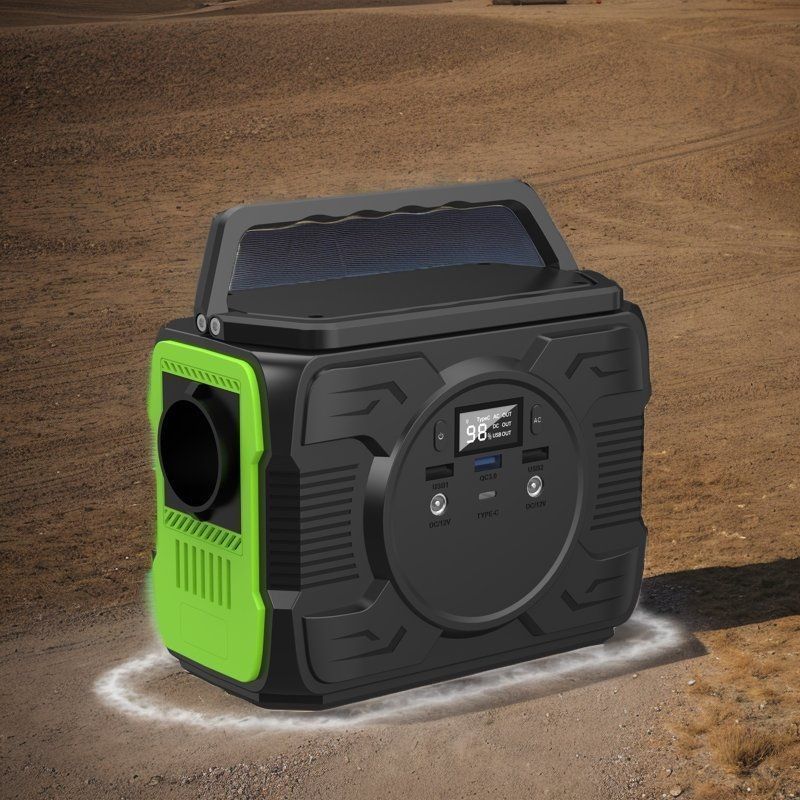 200W Powerstation Outdoor Camping Solar Generator dengan Baterai 48000mAh dan Lampu LED
