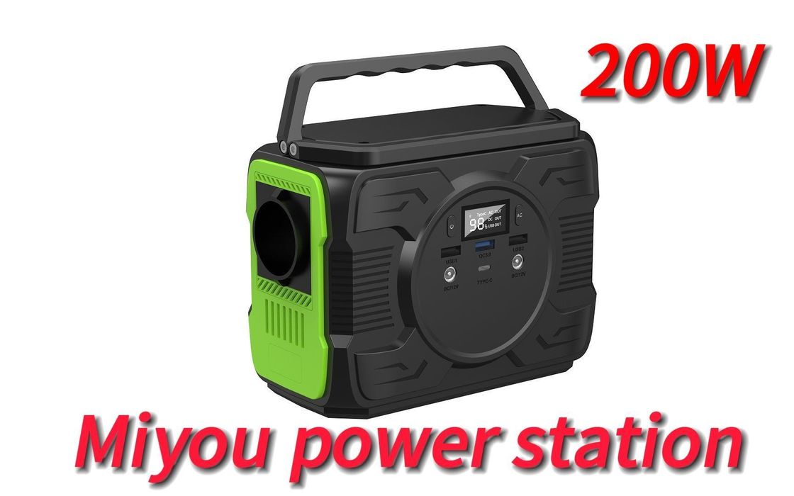 Generator Energi Terbarukan Portable 200W/173wh Energi Surya Penyimpanan Pasokan Daya Seluler