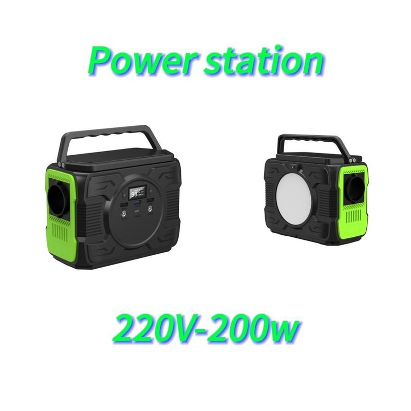 200W AC Socket Solar Generator Ideal untuk peralatan rumah tangga dan situasi darurat