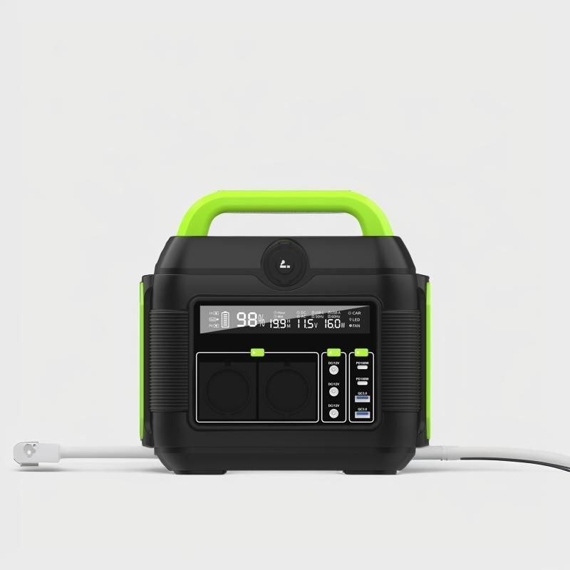 Outdoor Solar Charging Portable Power Station dengan Baterai Lithium 600W dan Paket yang Dapat Dihapus