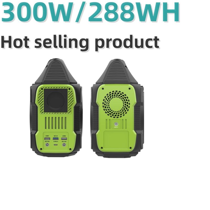 Outdoor Fast Charging 300W Portable Power Station Solar Generator dengan Lithium Battery S3