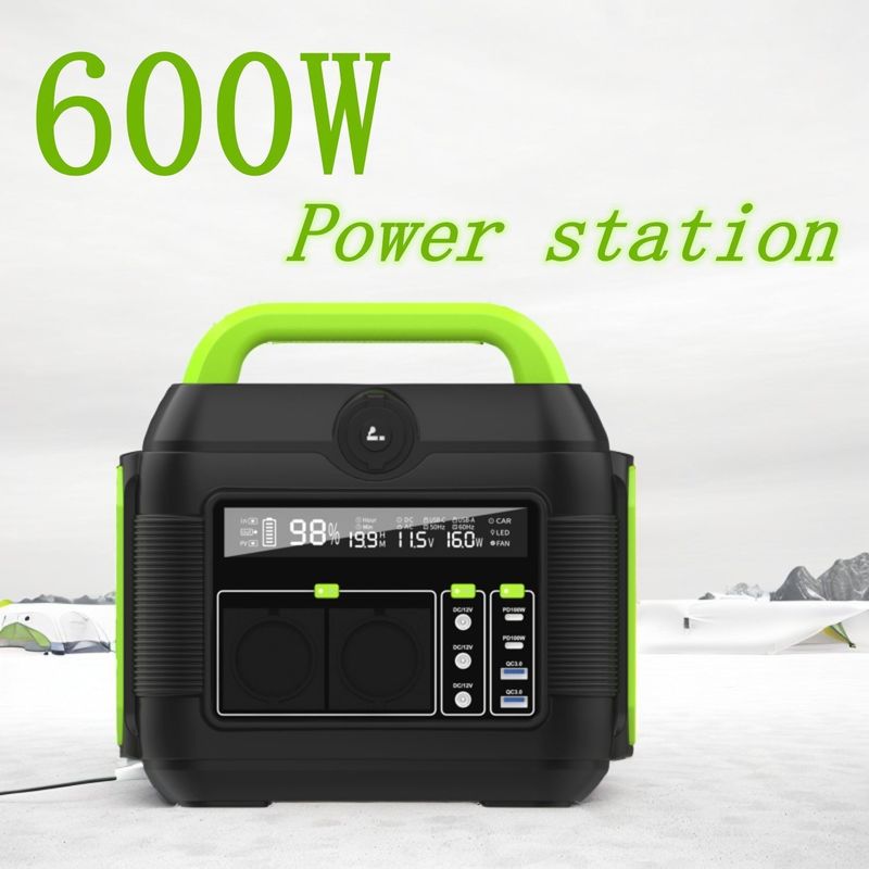 Stasiun Listrik Portable Lithium Battery Solar Generator 600W 300W untuk Semua Kompatibel