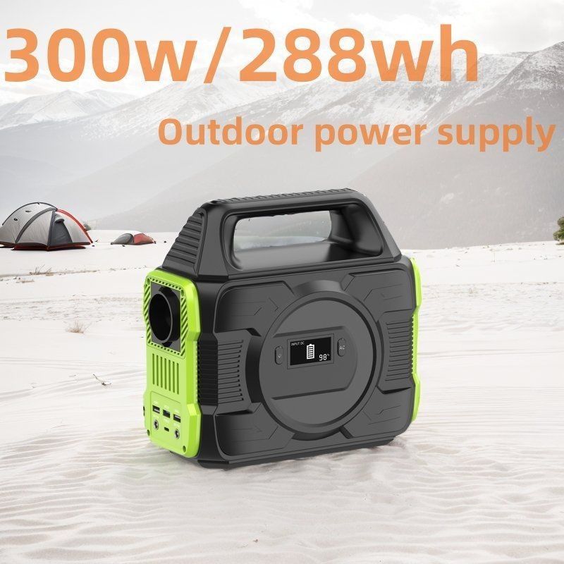 300W Solar Generator Lithium Battery UPS Energy Storage untuk Balkon Power Supply
