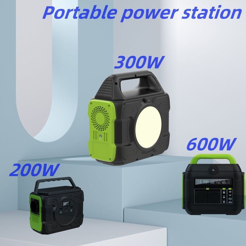 Stasiun Listrik Camping Outdoor Portable 300W AC Output Daya Tinggi dengan Baterai Lithium
